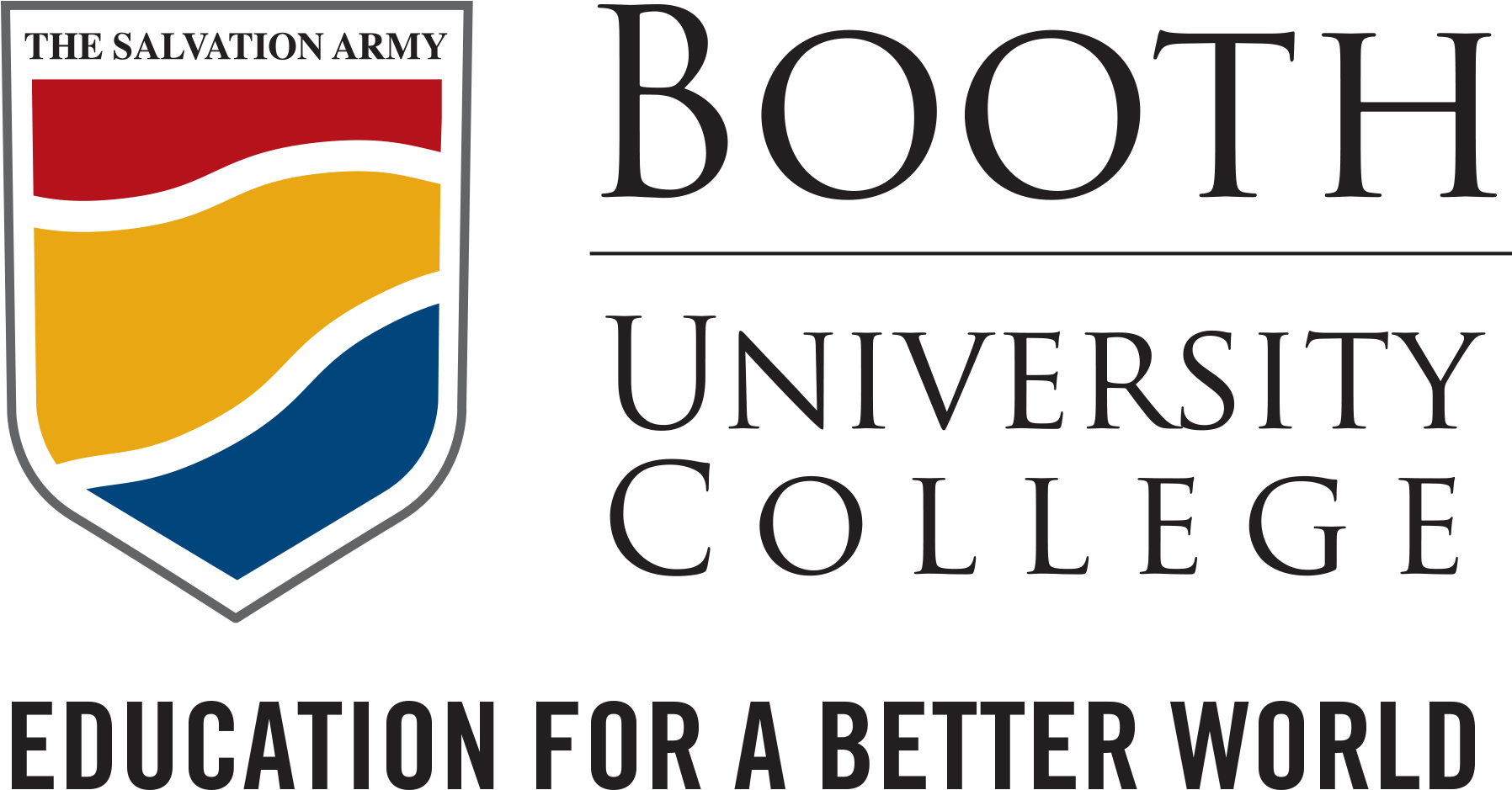 Salvation Army Booth University Png Logo - Booth University College Logo (1875x1050), Png Download