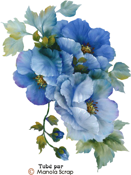 Tubes Fleurs Page - Retro Vintage Transparent Flowers (452x605), Png Download