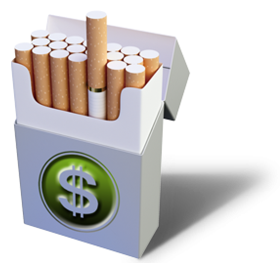Cigarette Png Free Download - Raising Taxes On Tobacco (600x556), Png Download