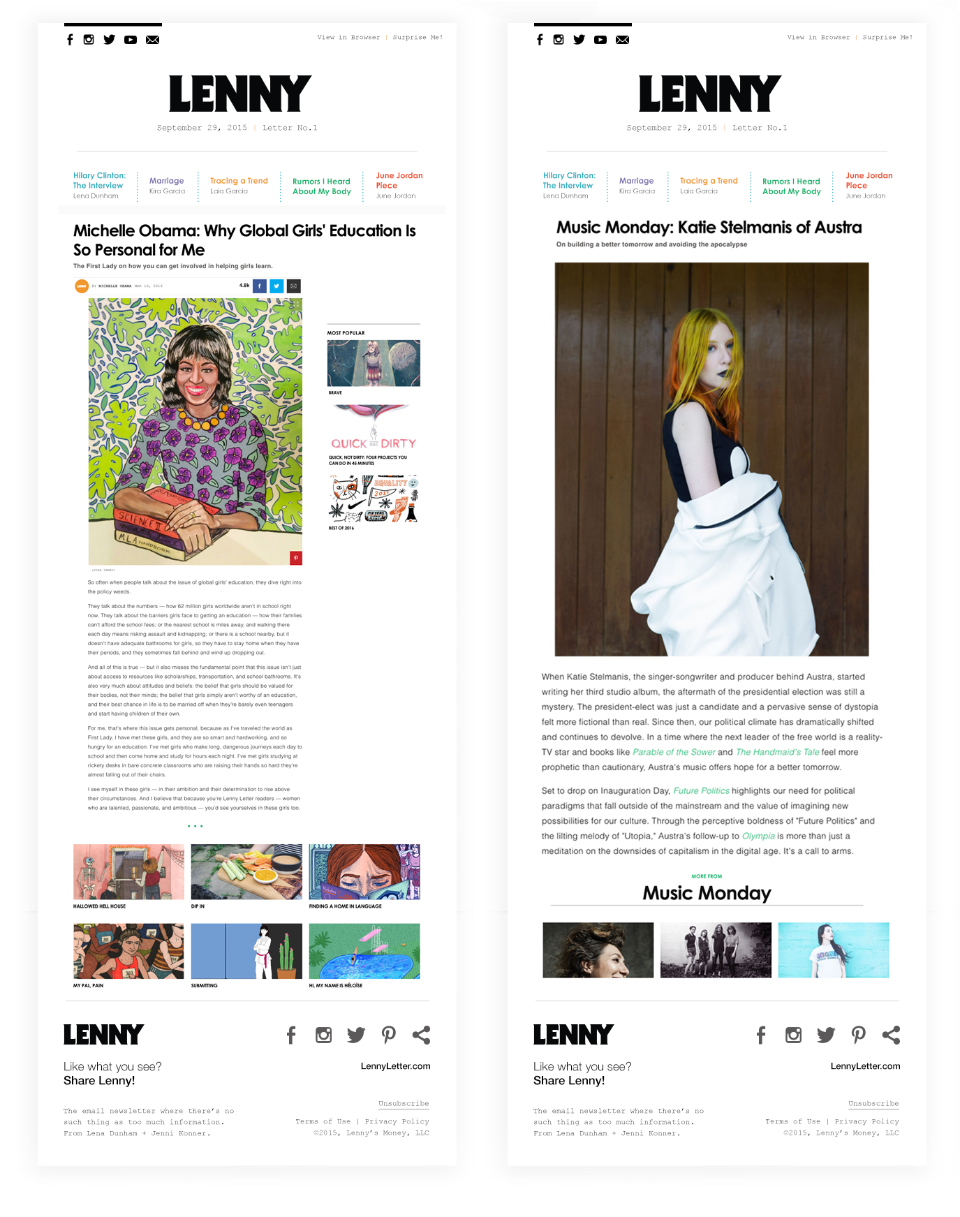 Lenny Letter - Online Advertising (1374x1773), Png Download