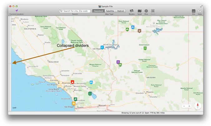 The Two Main Vertical Dividers Can Collapse Their View - Atlas (683x411), Png Download