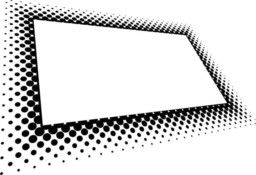 Halftone Banner - Illustration (875x600), Png Download