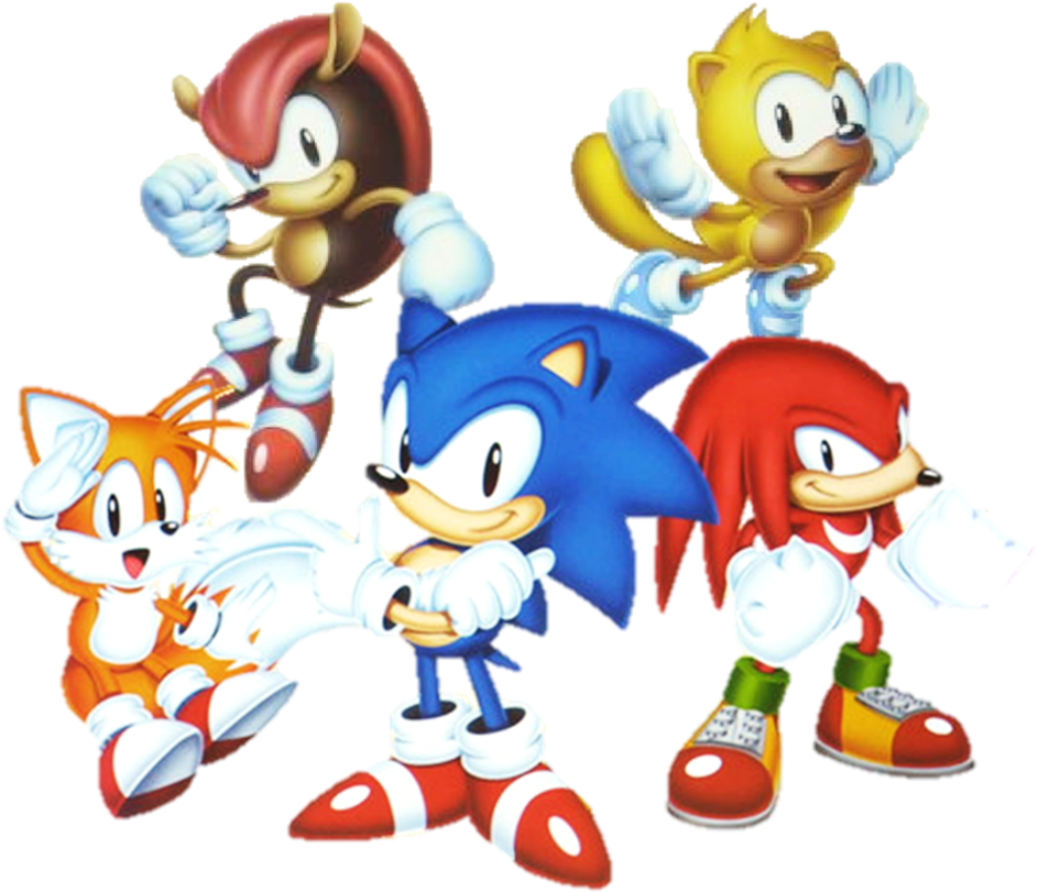 Sonic Mania Knuckles Png Jpg Library Stock - Sonic Mania Plus New Characters (973x821), Png Download