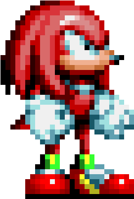 Sonic Mania Knuckles - Sonic Mania Knuckles Pixel (330x460), Png Download