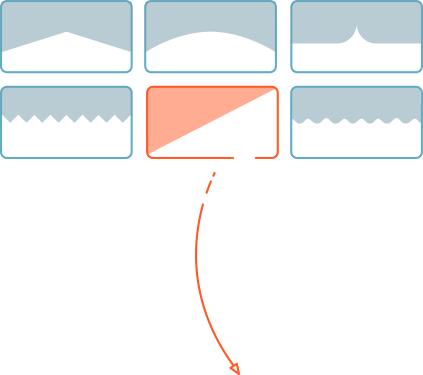 Shape Divider - Website Section Divider Shapes (423x375), Png Download