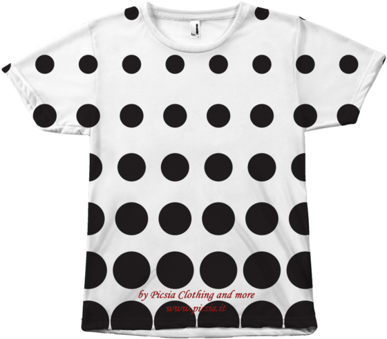 Halftone Design Graphic Printed All Over Print Tee - T-shirt (600x600), Png Download