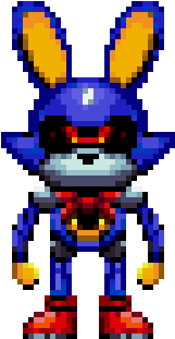 [art] Metal Feels The Rabbit In The Style Of Sonic - Sonic The Hedgehog (350x350), Png Download
