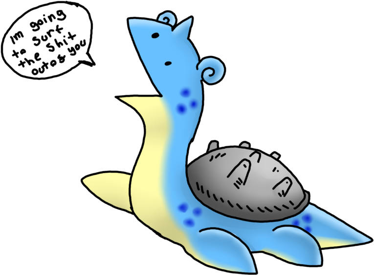 Im Goin^9 » Sorf The Sh Outo&you - Draw Lapras (1013x788), Png Download