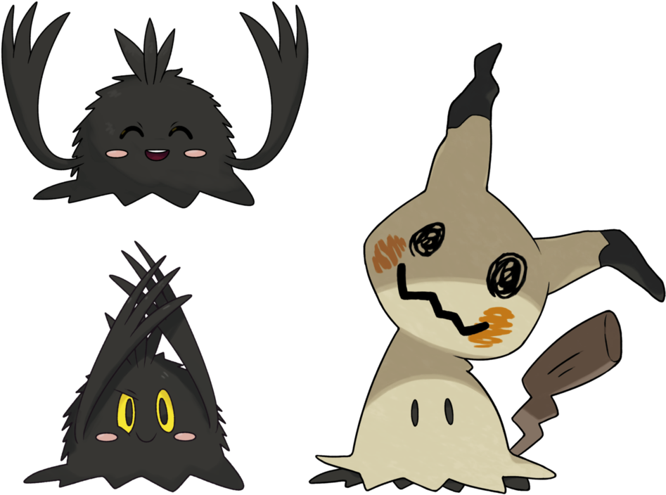Mimikyu Without Disguise - Mimikyu Pokemon (1011x790), Png Download