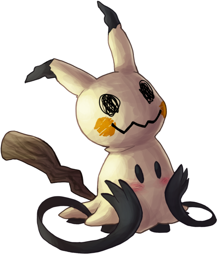 Mimikyu By Krisantyne - Mimikyu Stickers No Background (836x955), Png Download