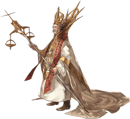 Omar, High Priest Of The Sable Island Holy Order Npc - Priest (480x400), Png Download