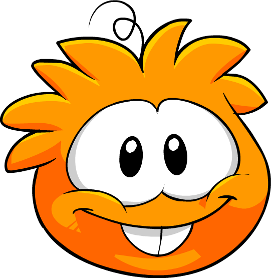 Jwpengie/game Month - Puffle Orange (541x555), Png Download