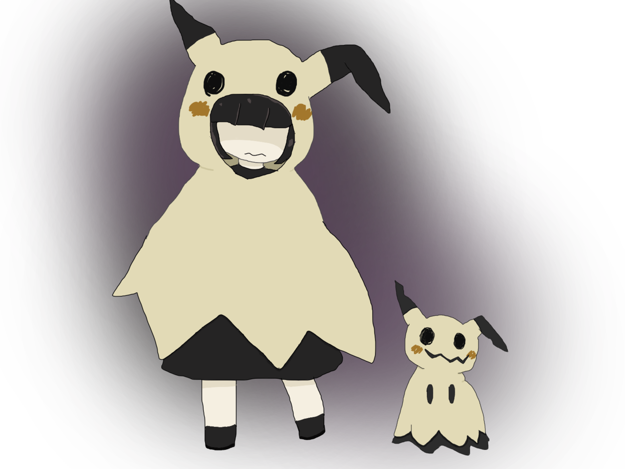 Mimikyu Girl - Medibang Inc. (1280x960), Png Download