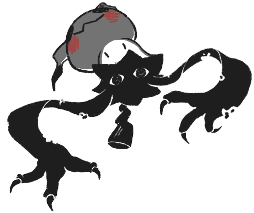 Mimikyu - Rowlet (580x460), Png Download