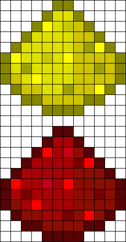 Minecraft Perler Bead Patterns - Hama Beads Minecraft Redstone (253x484), Png Download