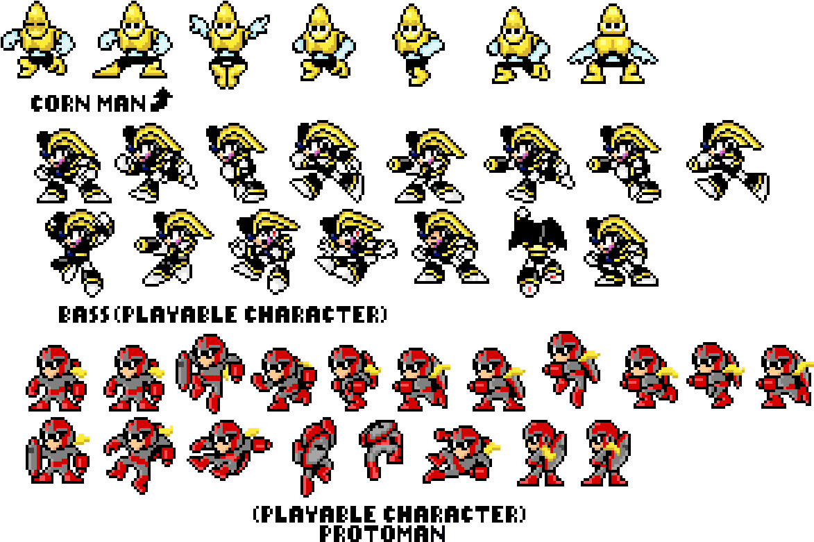 More Megaman Sprites - Cartoon (1200x800), Png Download