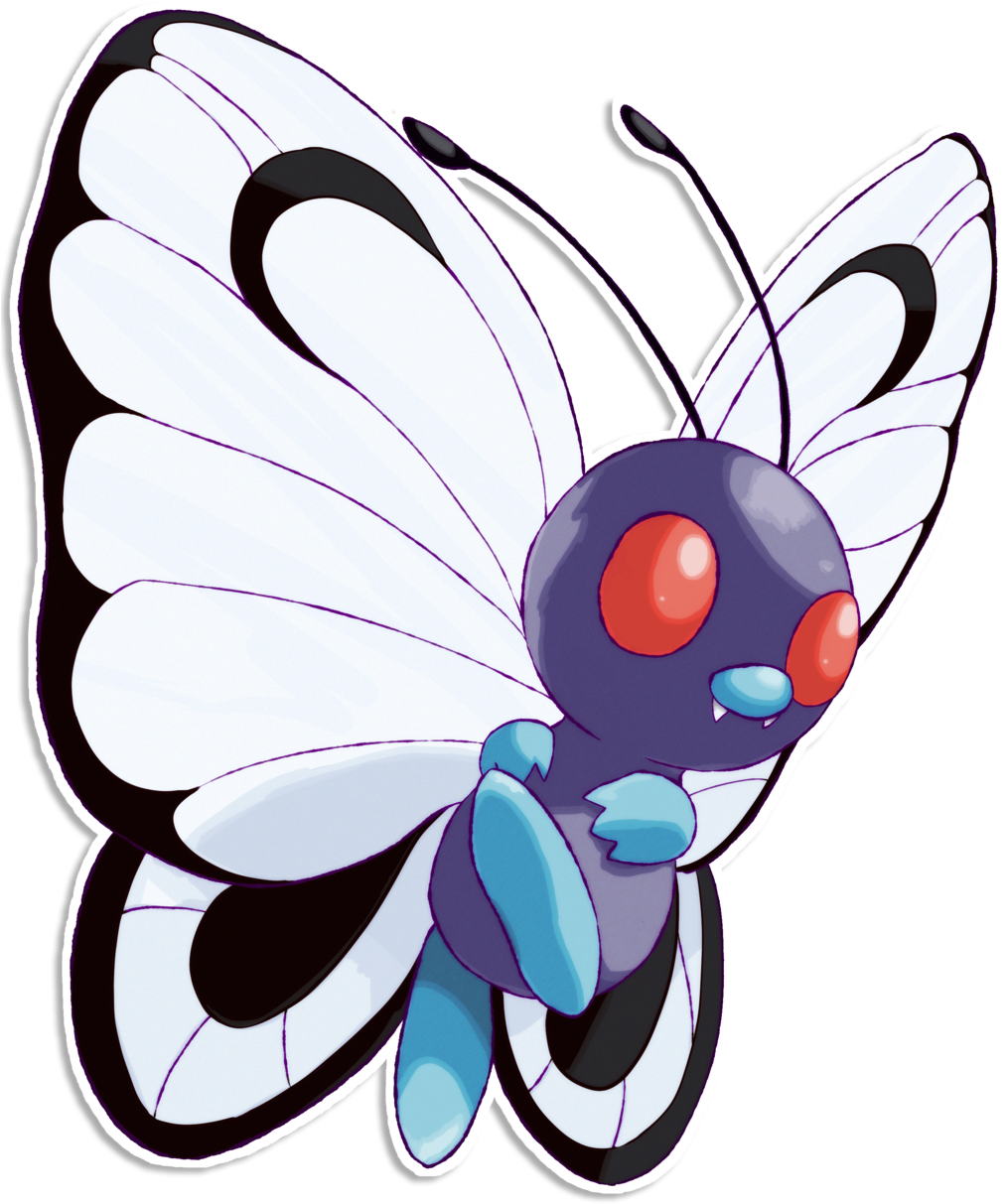 012 Butterfree By Sarahrichford - Pokemon Clipart Butterfree (1024x1267), Png Download
