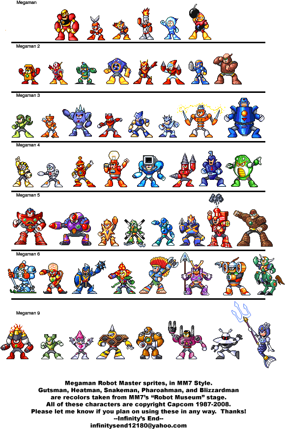 Megaman X Bosses (600x900), Png Download