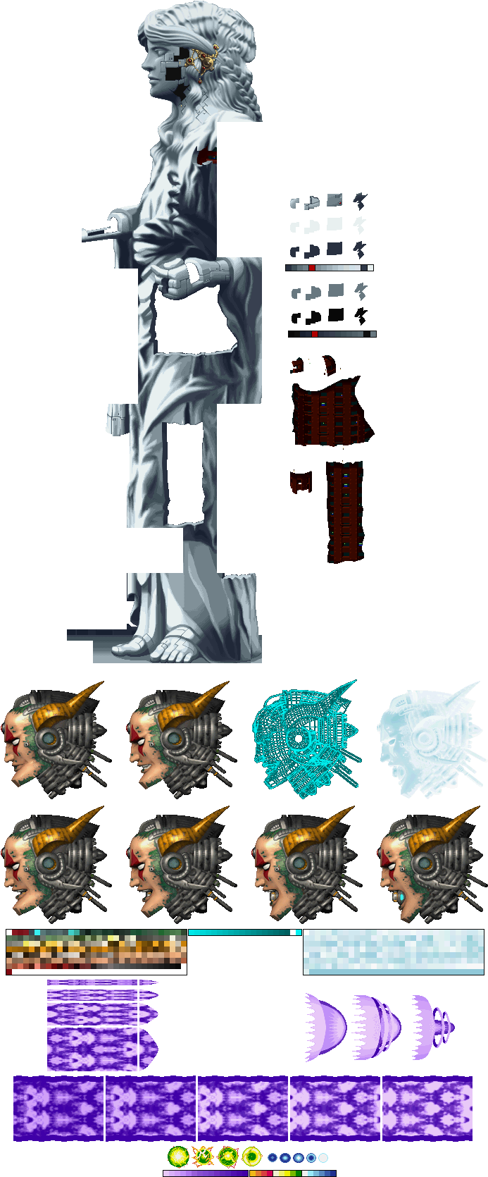 Mega Man X1 Ios - Sigma X5 Sprites (714x1679), Png Download