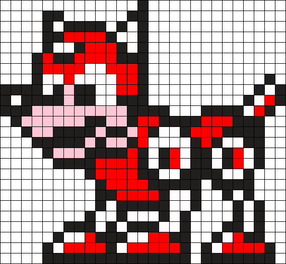 Mega Man Rush Perler Bead Pattern / Bead Sprite - Rush Mega Man (568x526), Png Download
