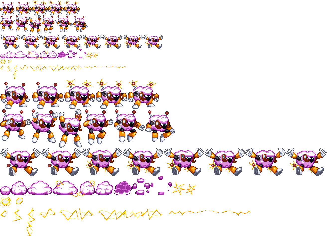Megaman Sprite Sheet Sheepman Full Clip Art Freeuse - Cascading Style Sheets (1312x946), Png Download