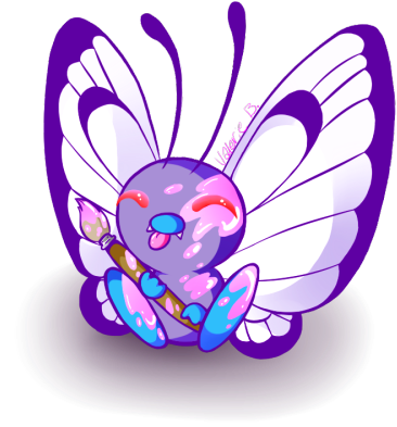 Pokemon Butterfree Bug Noises Val Draws - Butterfree Pokemon (500x412), Png Download