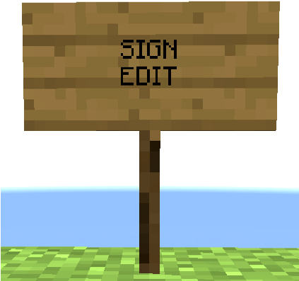 Overview Signedit Mods Projects - Minecraft Sign Png (422x422), Png Download
