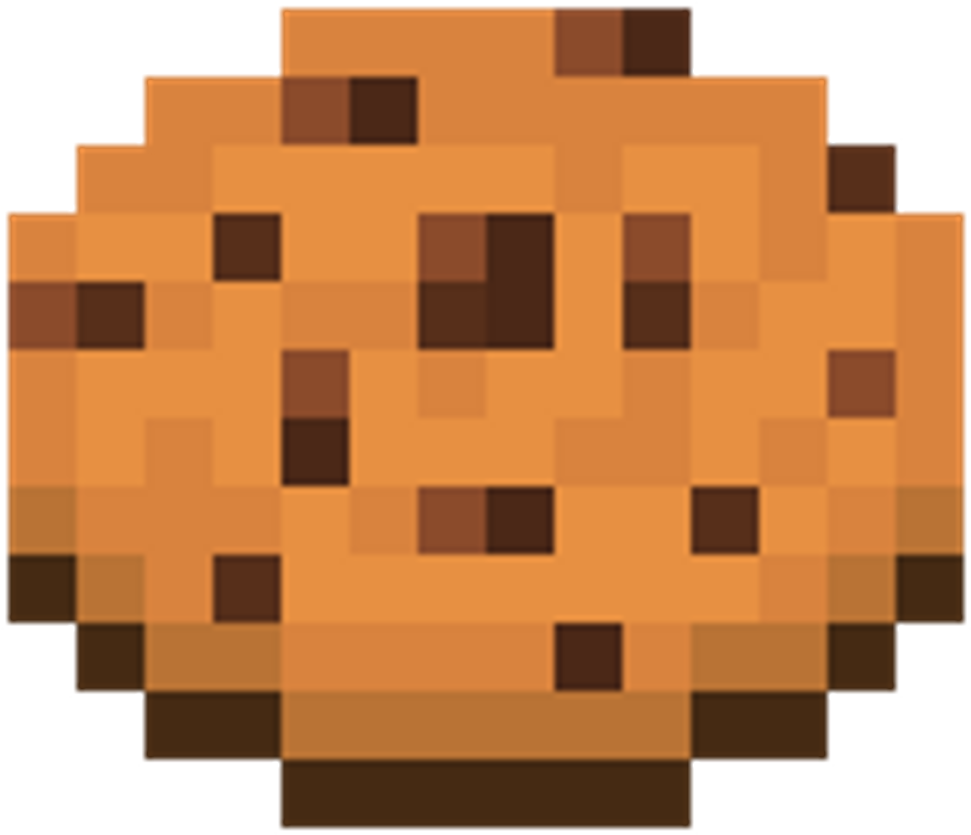 Cookies Biscoitos Bolacha Minecraft Comida - Minecraft Cookie (1024x1024), Png Download