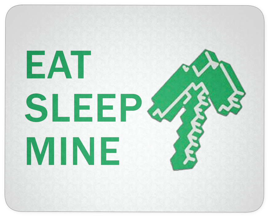 Minecraft Mousepad Eat Sleep Mine M3245 - Eat Sleep Fuck Repeat (1024x1024), Png Download
