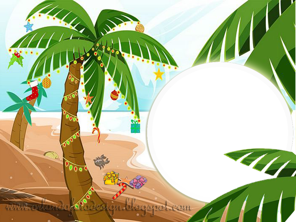 Tropical Png Download - Moldura Ramo Tropical Png (1024x768), Png Download