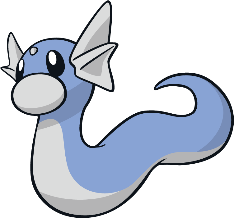 Dratini Pokemon Character Vector Art - Dratini Png (800x800), Png Download
