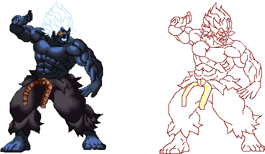 Picture Library Stock Akuma Kof Xiii Style By Methiou - Street Fighter Oni Png (561x335), Png Download