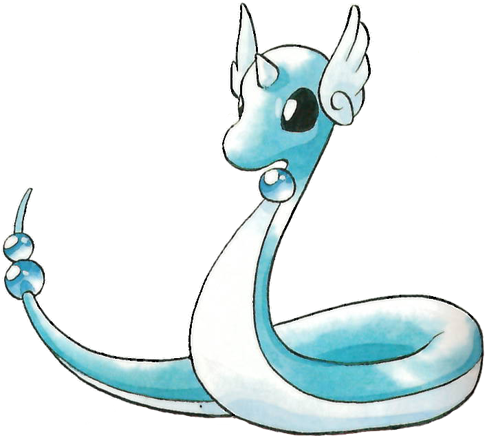 148 Dragonair Used Dragon Dance - Dragonair Red And Blue (708x636), Png Download