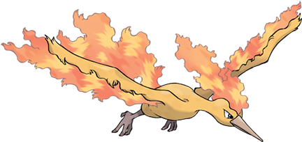 Moltres, Dratini, Dragonair - Pokemon Moltres (475x475), Png Download
