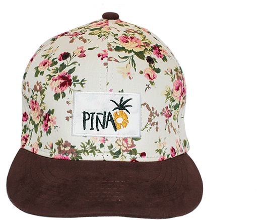 Gorra Snapback Flores Marron - Baseball Cap (850x567), Png Download