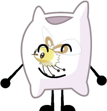 Cutiefly Body Pillow Pose - Pillow Bfdi Tote (411x413), Png Download