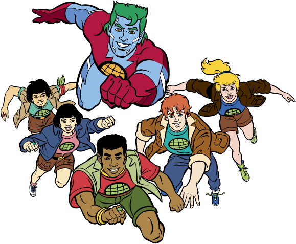 Captain Planet Png - Captain Planet And The Planeteers Png (643x574), Png Download