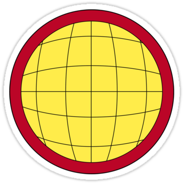"captain Planet Planeteer Logo" Stickers By Mactonight - Captain Planet Planeteer Logo (375x360), Png Download