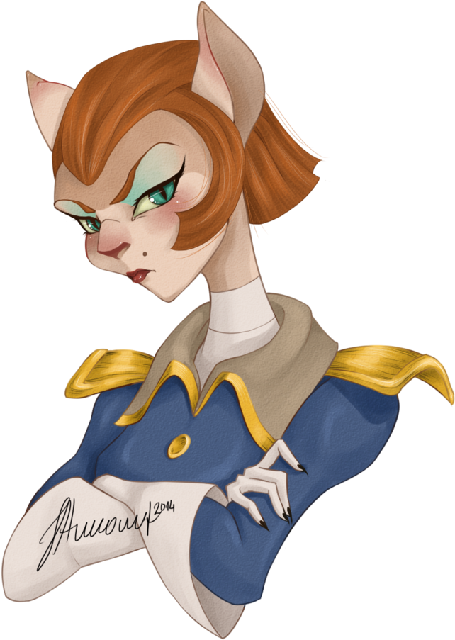 Captain Amelia By Panpukinkyu On Deviantart - Cartoon (774x1032), Png Download