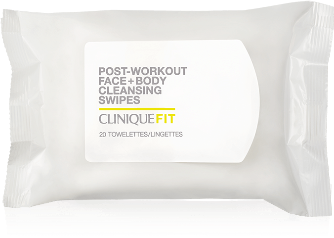 Cliniquefit™ Post-workout Face Body Cleansing Swipes - Clinique Cliniquefit Post-workout Mattifying Moisturizer (717x828), Png Download