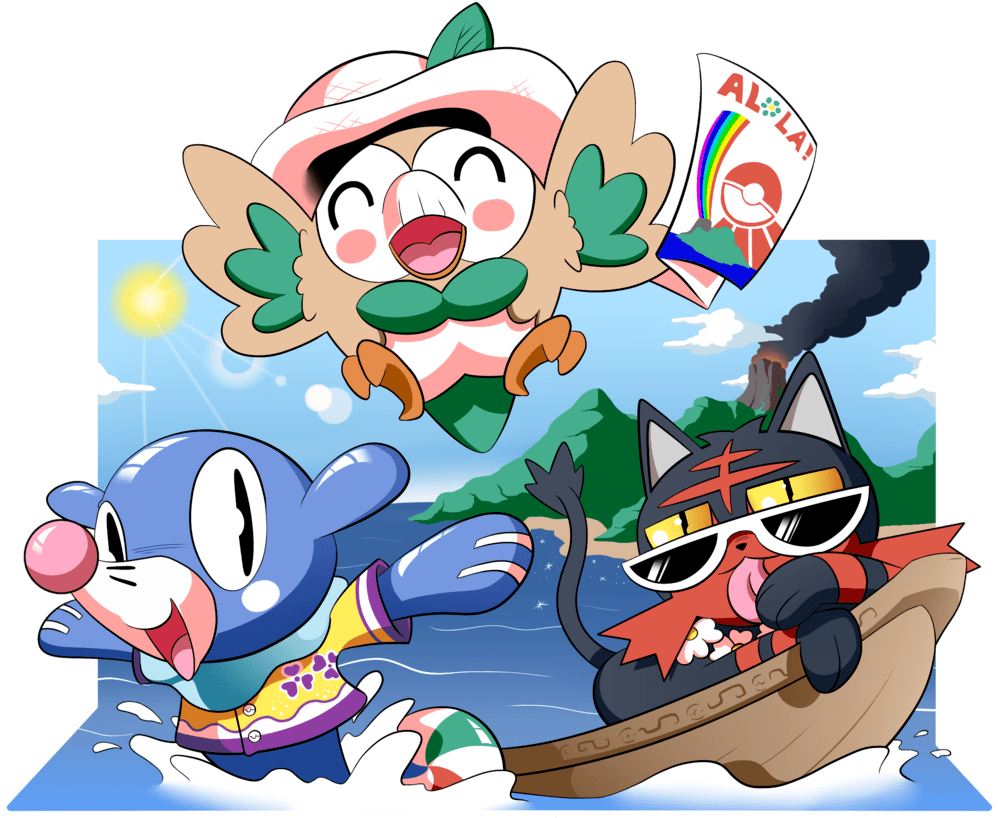 Aloha From Alola By Blargen69-pokemon - Alola Region Fan Art (1024x832), Png Download