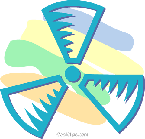 Radioactive Symbol Royalty Free Vector Clip Art Illustration - Emblem (480x462), Png Download