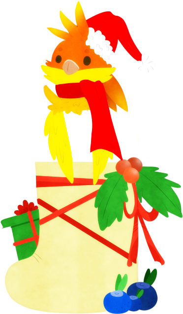 A Splendiferous Christmas Torchic From Deviantart - Illustration (400x700), Png Download