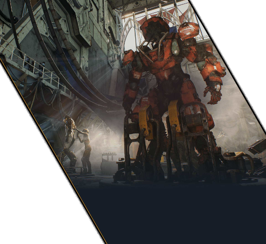 Colossus Type Concept Art - Anthem Bioware Art (535x490), Png Download