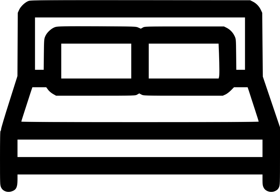 Double Bed Comments - Double Bed Svg (980x674), Png Download