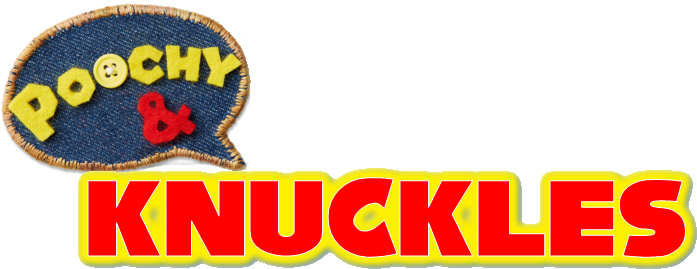 Knuckles Knuckles The Echidna Yellow Text Logo - Poochy Meme (800x347), Png Download