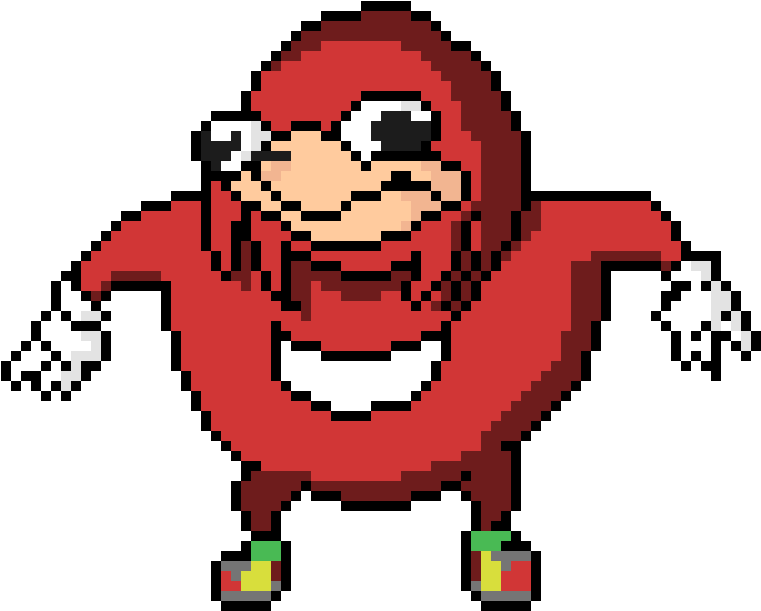Ugandan Knuckles - Uganda Knuckles Pixel Art (900x800), Png Download