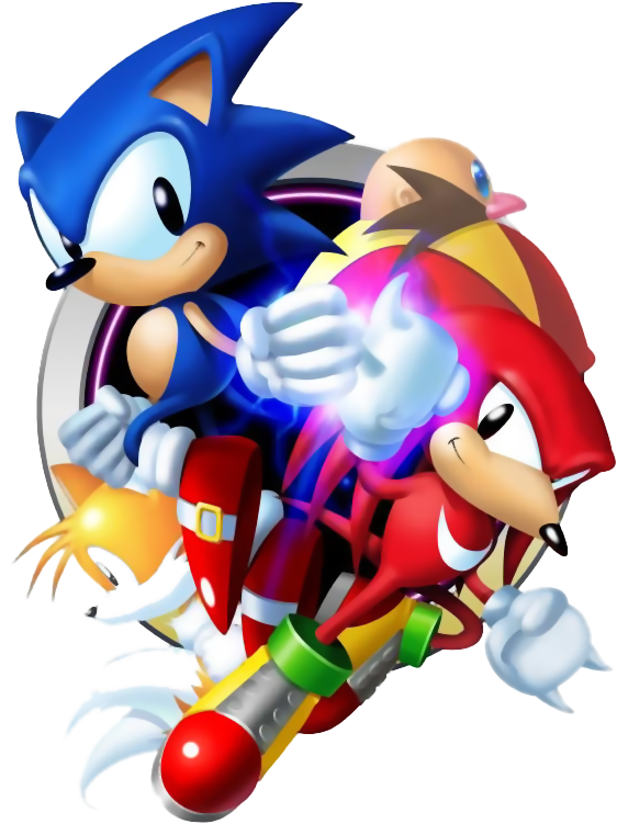 Grupo - Sonic & Knuckles Artwork (576x768), Png Download
