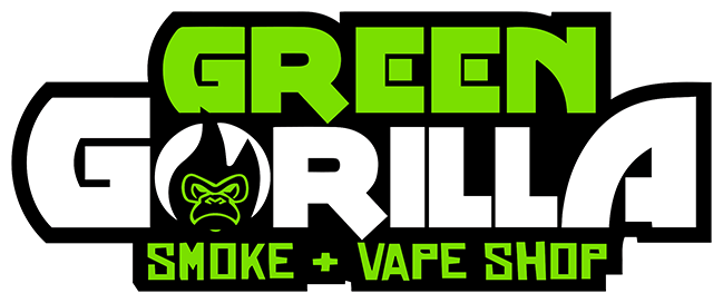 Green Gorilla Smoke And Vape - Gorilla Vape (649x272), Png Download