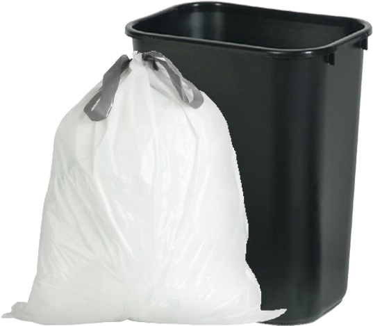 7-10 Gallon - Bin Bag (539x504), Png Download